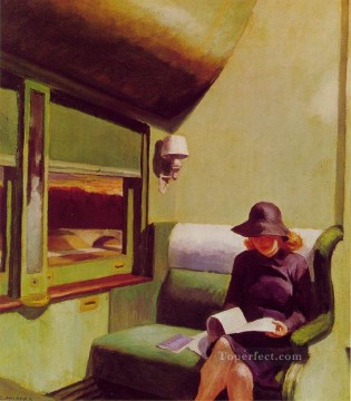 Edward Hopper Painting - compartment car Edward Hopper